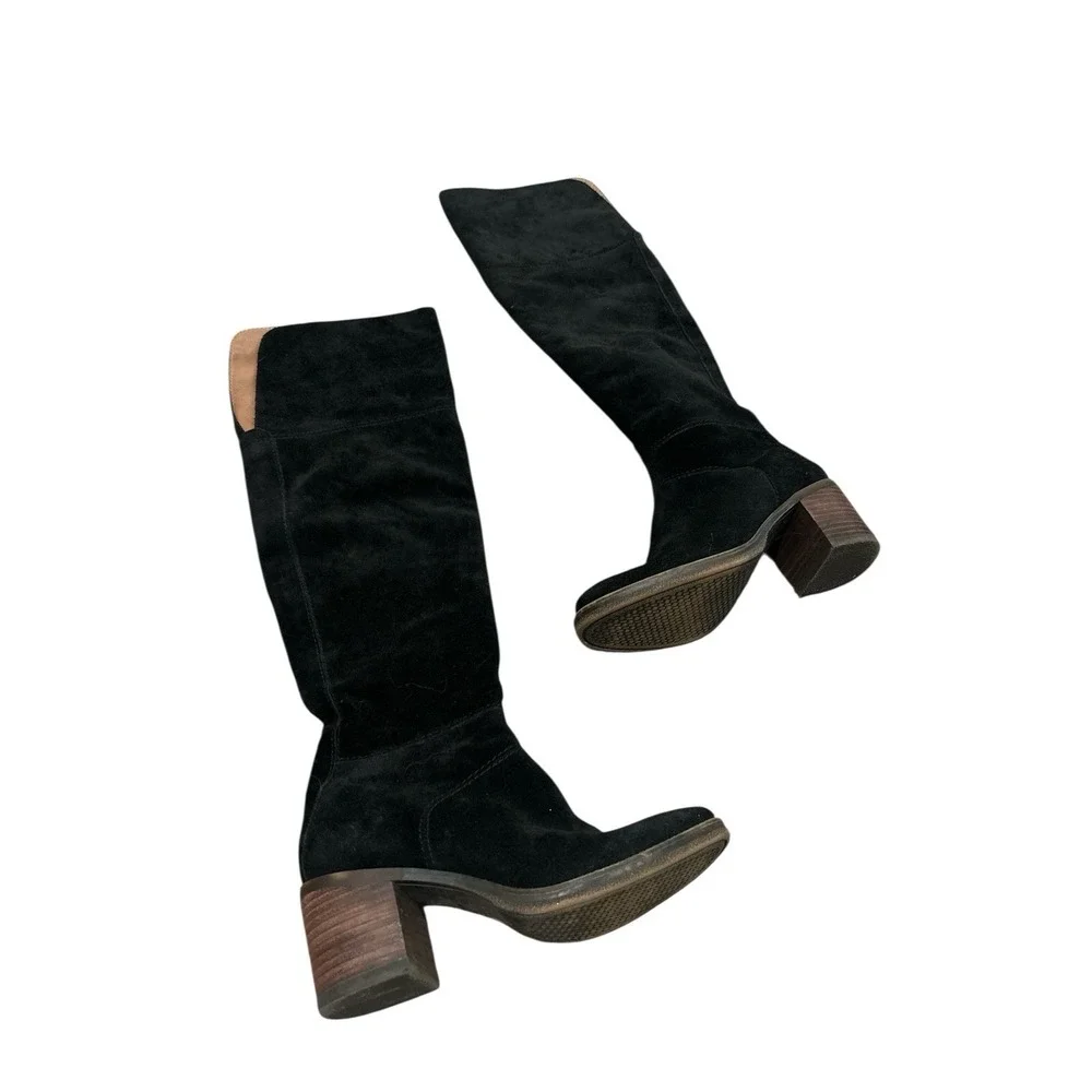 Lucky Brand‎ Ramsden Over-The-Knee Boot Size 6.5 Black Suede EUC